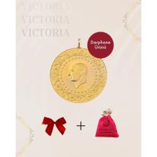 Victoria Gold 1 Adet Yarım Altın -Yeni Tarihli 2025  (Kulplu)