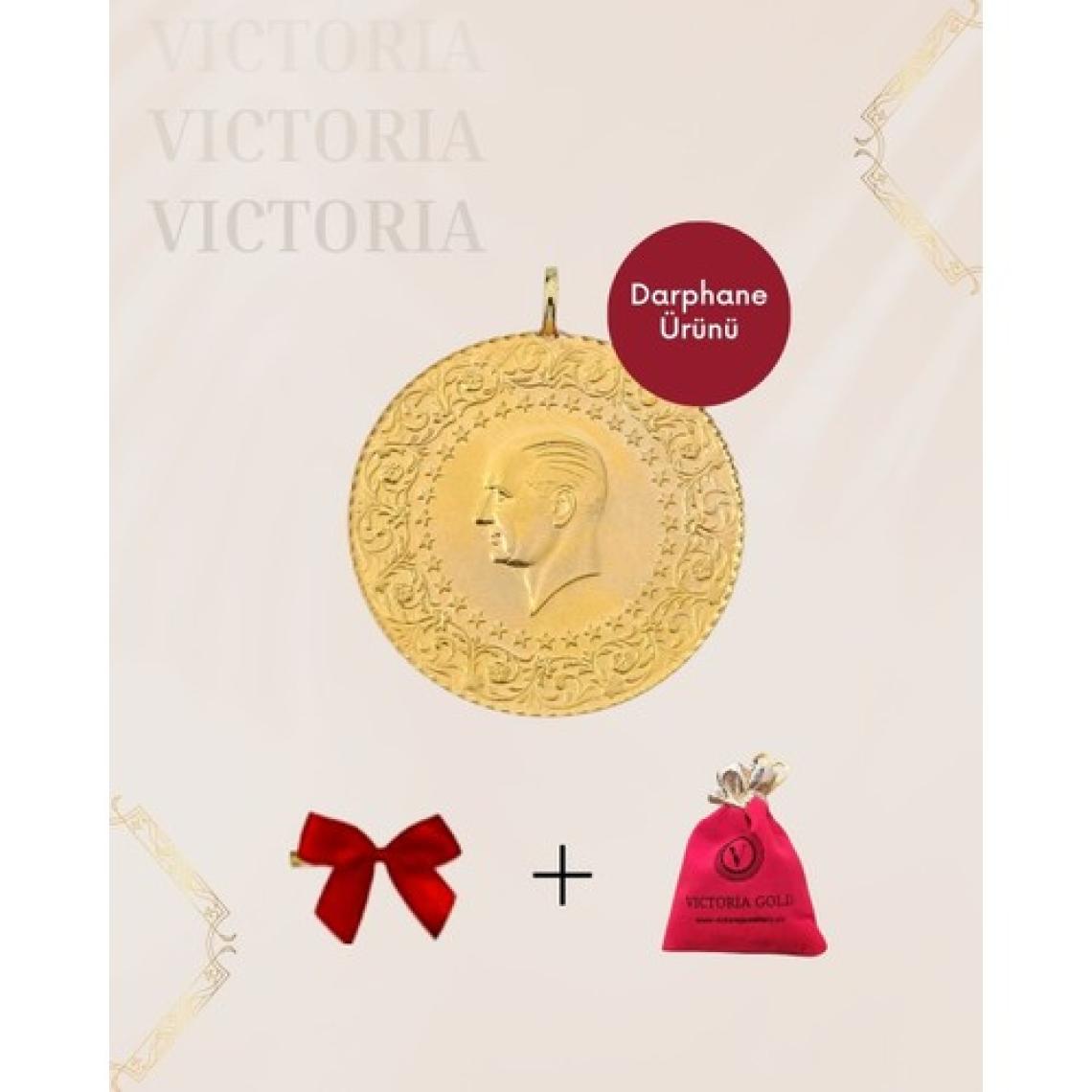 Victoria Gold 1 Adet Yarım Altın -Yeni Tarihli 2025  (Kulplu)