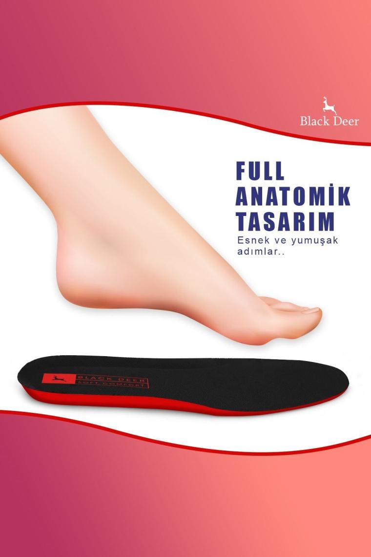 X45 Yumuşak Ortopedik Tabanlık,rahat Tabanlık,konfor Tabanı,spor Tabanlığı,erkek,kadın,siyah