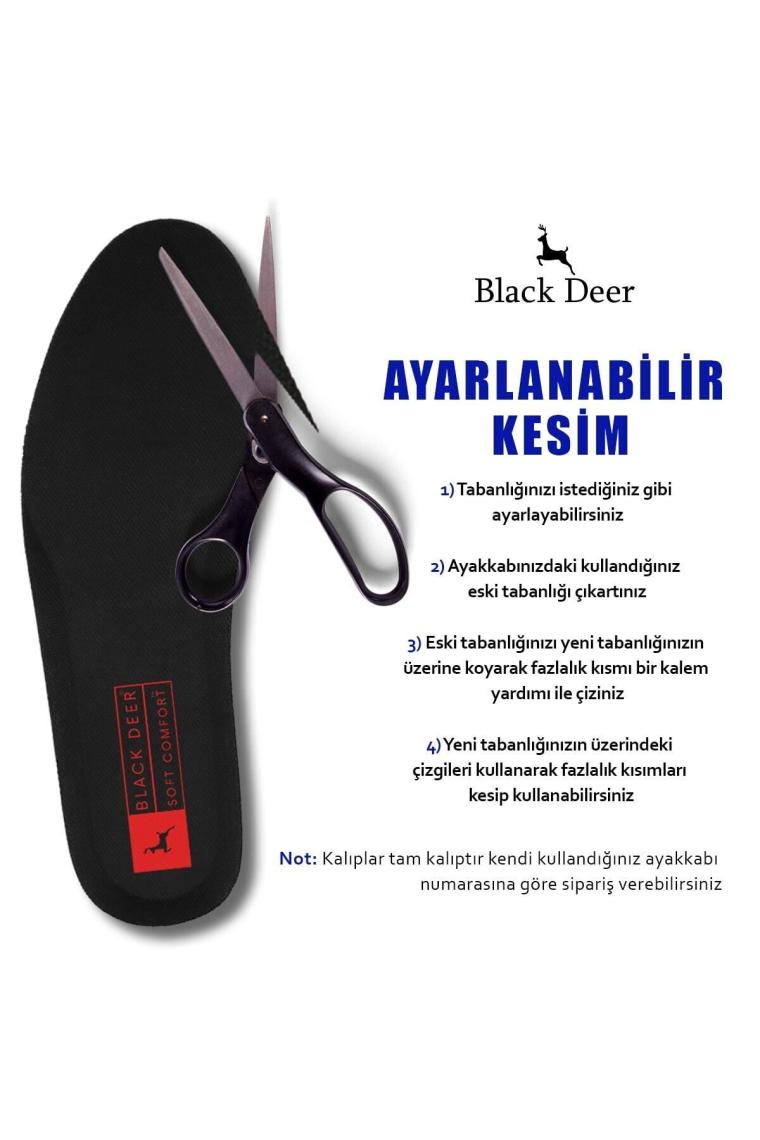 X45 Yumuşak Ortopedik Tabanlık,rahat Tabanlık,konfor Tabanı,spor Tabanlığı,erkek,kadın,siyah