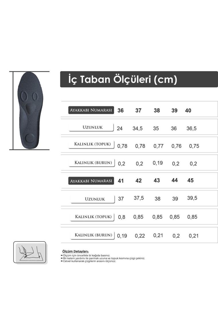 Ortopedik Tabanlık, 5 Nokta Anatomik Ayakkabı Tabanlığı, Metatarsal Destekli Iç Taban