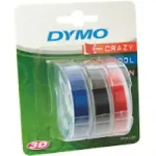 DYMO S0847750 Kabartma Şerit, 9 mmx3 mt  3 lü Bls K-S-M