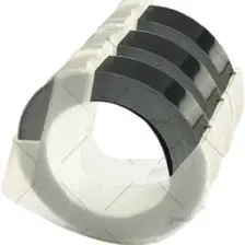 Motex Şerit Etiket E 101 için Plastik Kabartma 9 mm x 3 mt - Siyah - 3 Adet