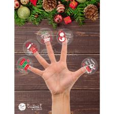 Tuğset Etiket Happy New Year Sticker Mutlu Yıllar Şeffaf Etiket 4  cm  35 Adet Yeni Yeni Yıl YILBAŞI-TUGSETETIKET603