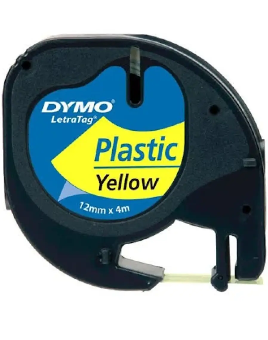 Dymo 91202 Letratag Plastik Etiket Sarı