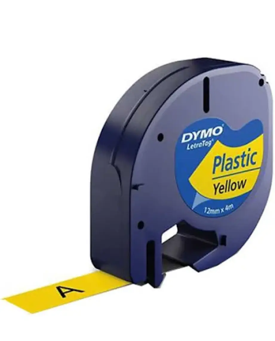 Dymo 91202 Letratag Plastik Etiket Sarı