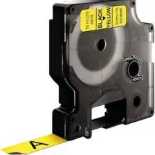 Dymo D1 Yedek Şerit 12mmx7m SarıSiyah 45018