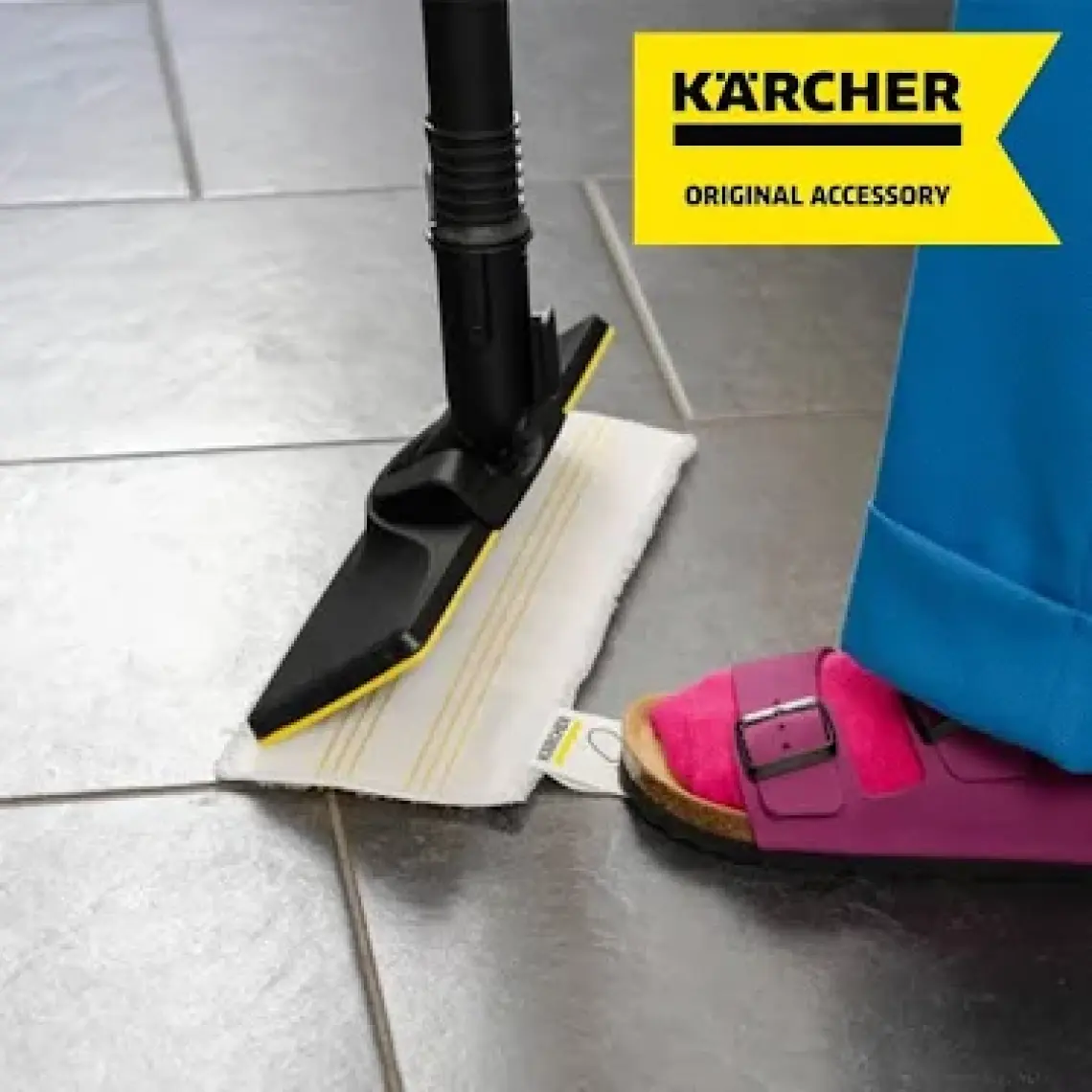 Karcher Easy Fix Floor Nozul İçin Mikrofiber İkili Zemin Bezi
