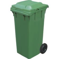 Safell Plastik Çöp Konteyneri 120 Litre Konteyner - A+ Isıya Karşı Dayanıklı Malzeme - Yeşil