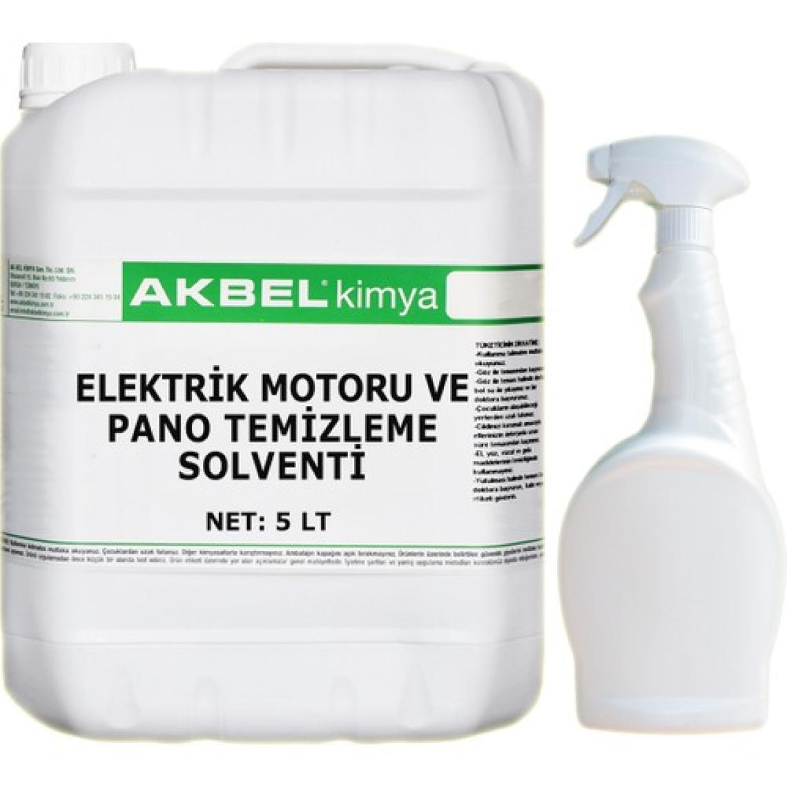 Akbel Elektrik Motoru Ve Pano Temizleme Solventi 5 Lt+Sprey