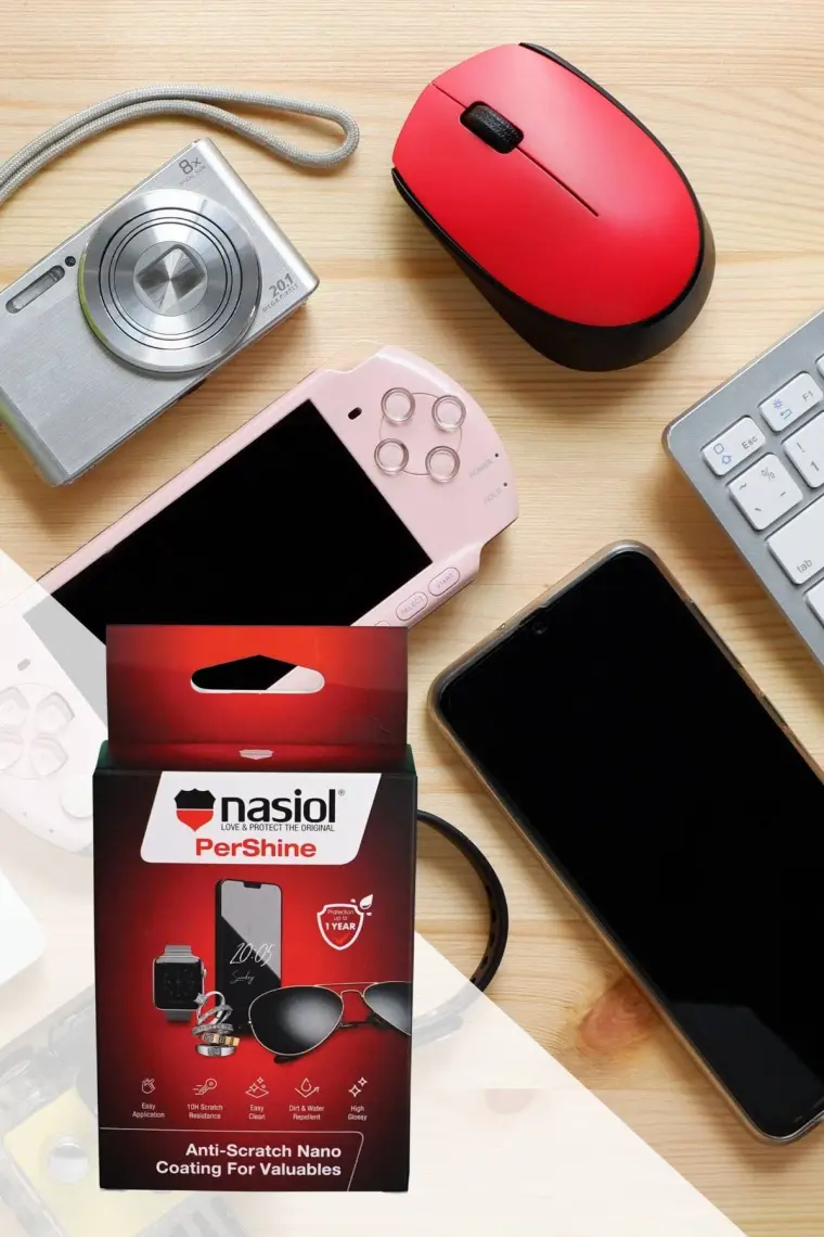 Nasiol Pershine Elektronik,Kişisel Eşya,Saat,Gözlük,Tablet Su İtici Nano Kaplama-1 Yıl Dayanım-10ml