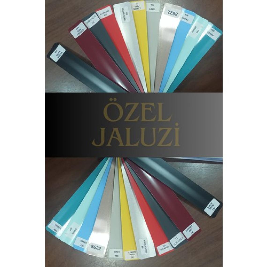Özel Jaluzi Açık Gri 25 mm Metal  Jaluzi