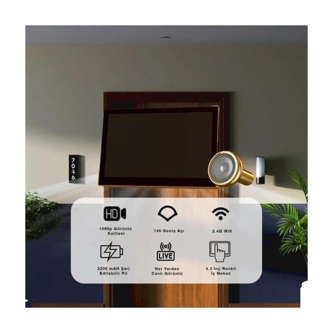 Ezviz Cs-Hp2 (2mp) Wıfı 1080P Görüntülü Diyafon Silver
