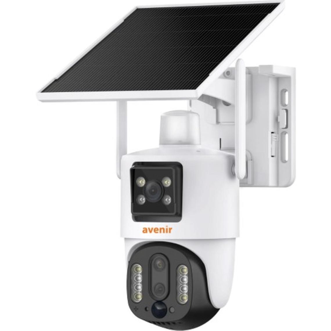 Avenir AV-M13 4g Simkartlı Solar Panelli 3 Lensli 12mp Full Color Gece Görüşü Çift Yönlü Ses Kamera