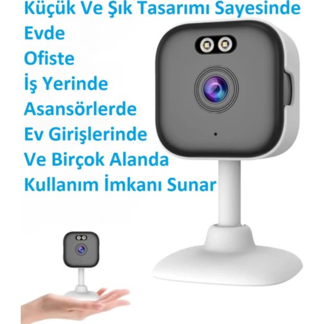 2k Iç Mekan Wifi Kamera Gece Görüş-Ses-Insan Algılama