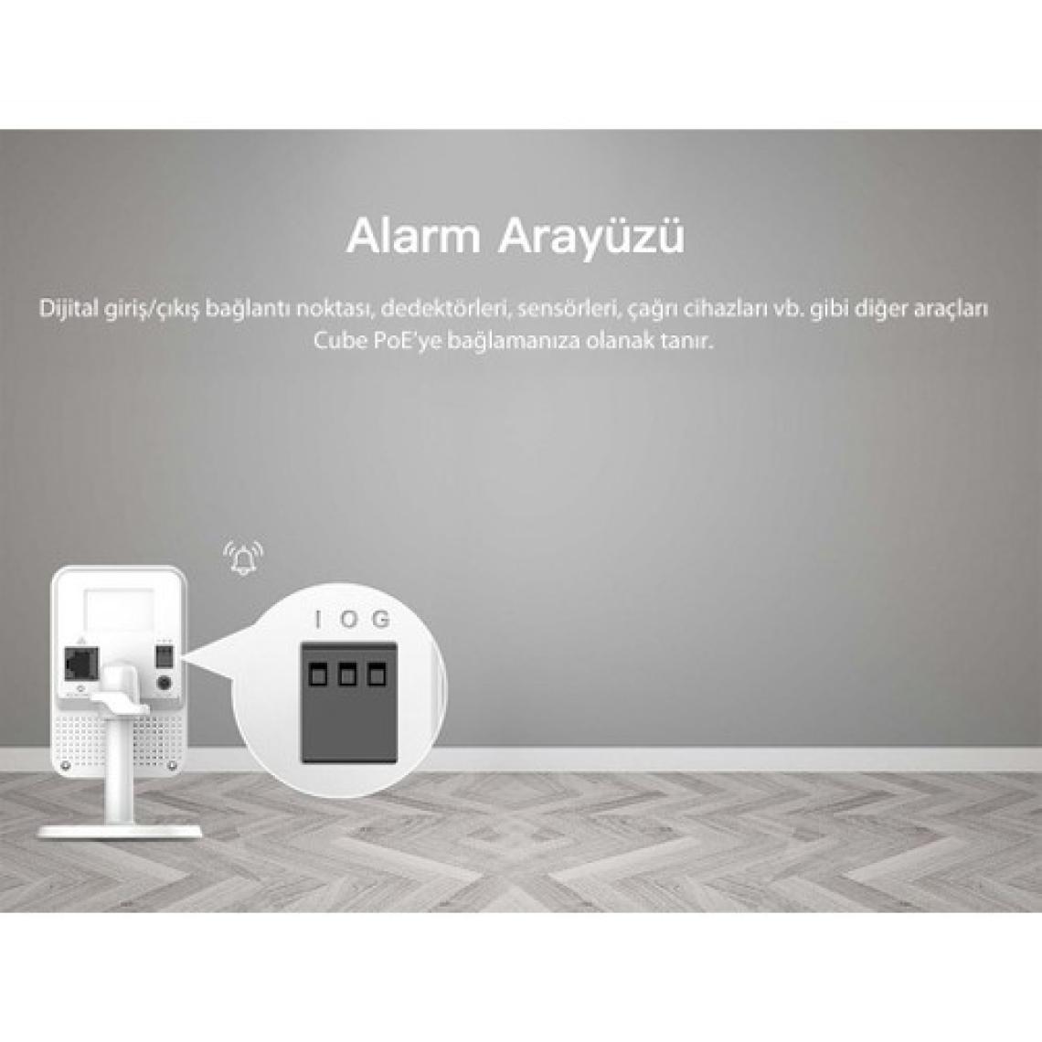 IMOU Cube İç Ortam Akıllı PoE Kamera /2 MP-Gece Görüşü-SD Kart Desteği-Hareket ve PIR Algılama-İki Yönlü Konuşma-ONVIF-Bulut Hizmeti (IPC-K22AP)
