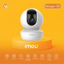 IMOU Ranger SE İç Ortam Akıllı WiFi PT Kamera/2MP-Gece Görüş-360° Hareket-Hareket ve İnsan Algılama-İki Yönlü Ses-256 GB'a kadar SD Kart Desteği-ONVIF-Bulut(IPC-A23P)