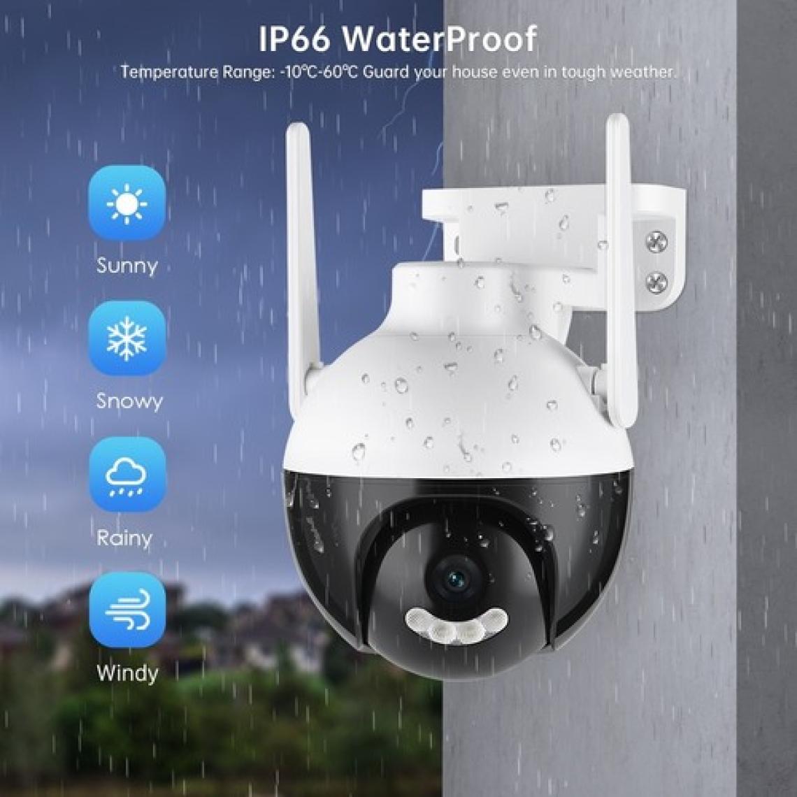 Bintech Kablosuz Wifi Ip Kamera Fuulhd 8mp Onwif Dış Mekan Güvenlik Kamerası