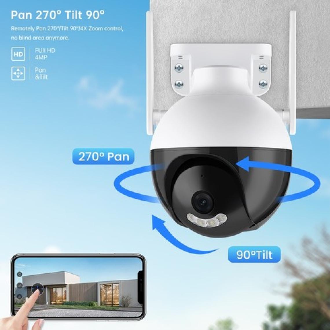 Bintech Kablosuz Wifi Ip Kamera Fuulhd 8mp Onwif Dış Mekan Güvenlik Kamerası