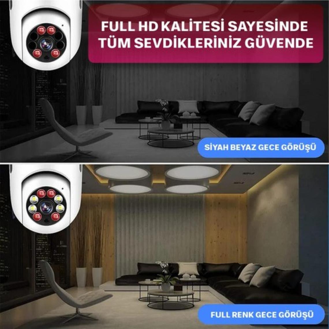 Yoosee Ev Güvenlik Wifi Panoramik Kamera Hd Ampul Uzaktan Izleme Kablosuz Ip Kamera Video Gece Görüş Kamera