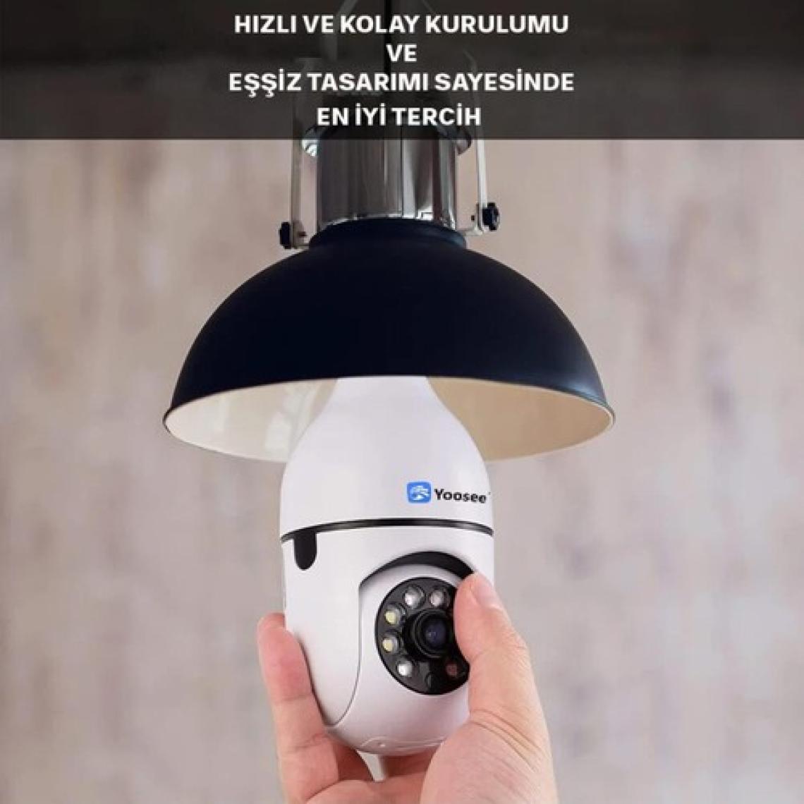 Yoosee Ev Güvenlik Wifi Panoramik Kamera Hd Ampul Uzaktan Izleme Kablosuz Ip Kamera Video Gece Görüş Kamera