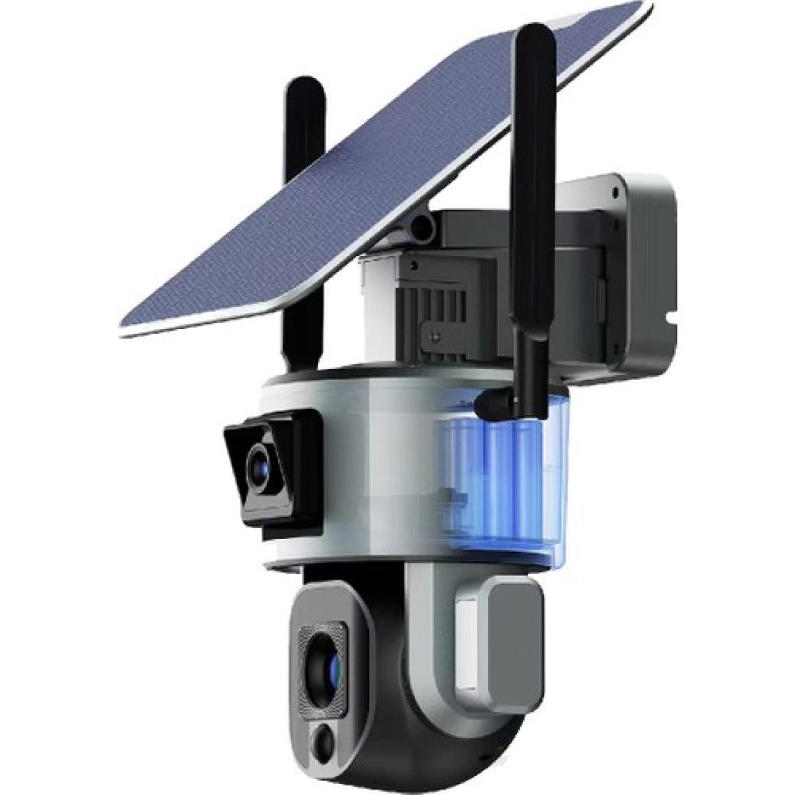 Yoosee Çift Kameralı Bir Geniş Açı Bir Optik 10X Zoom 4g Sim Kart ile Çalışan Solar Güneş Panelli Alarmlı Güvenlik Kamerası