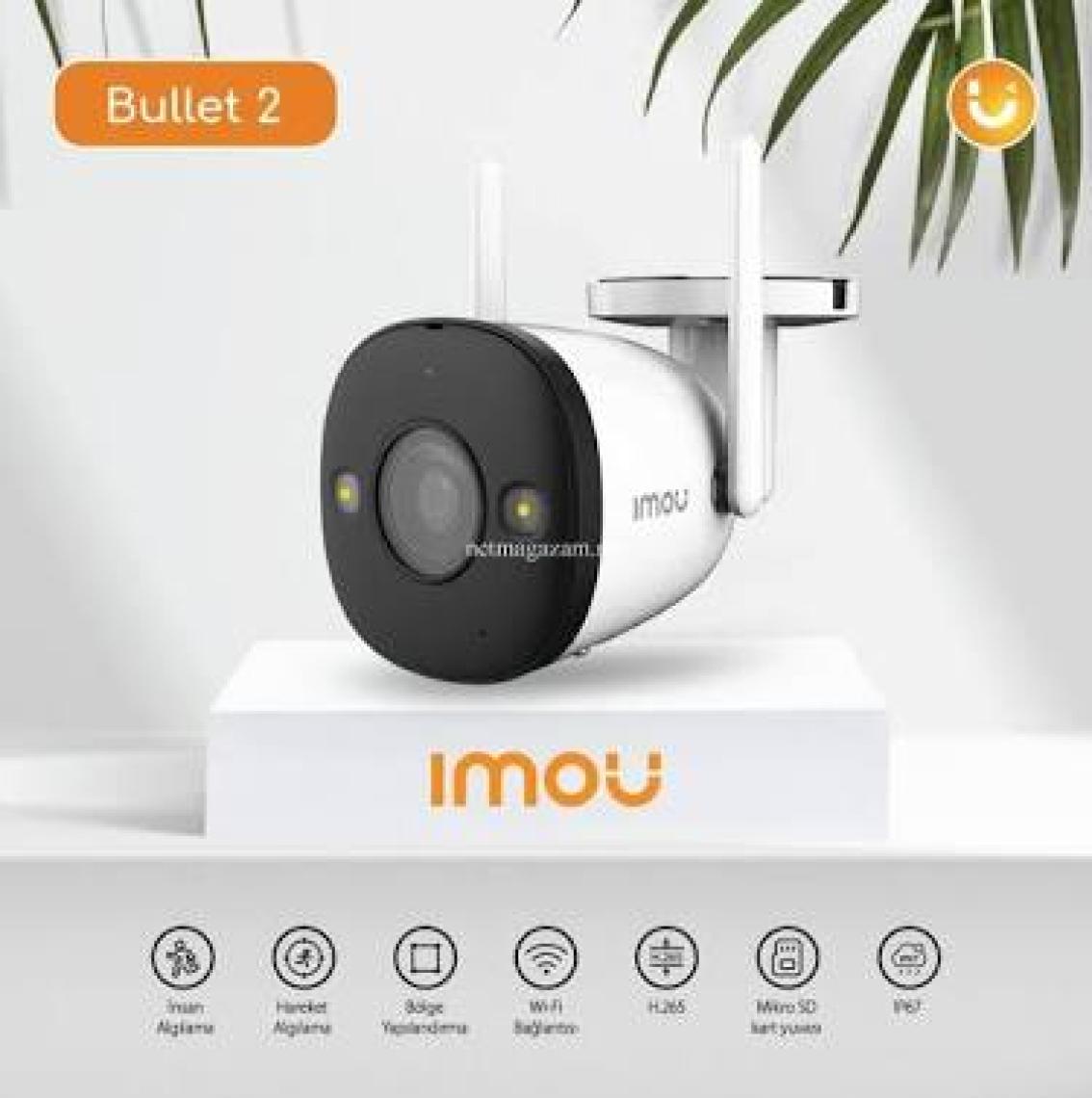 IMOU Bullet 2 IPC-F22FEP-D 2 MP 3.6 mm Full Color Dış Ortam Bullet Kamera (IPC-F22FEP-D)