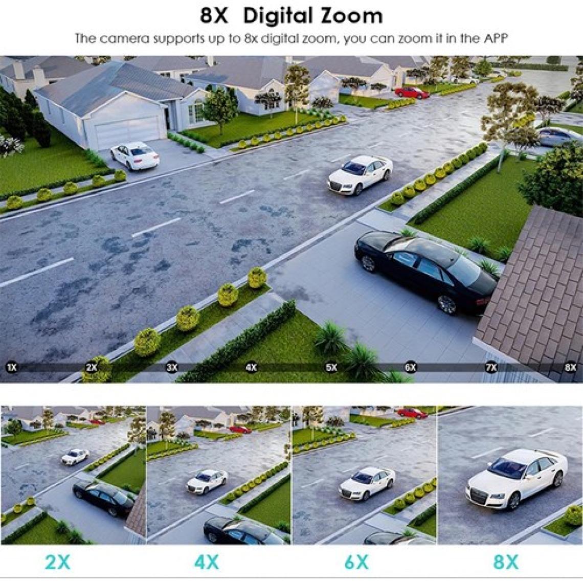 Yoosee Ys-18 Polis Çakarlı 8x Zoomlu Çift Kameralı Kablosuz Wifi Ip Akıllı Güvenlik Kamerası