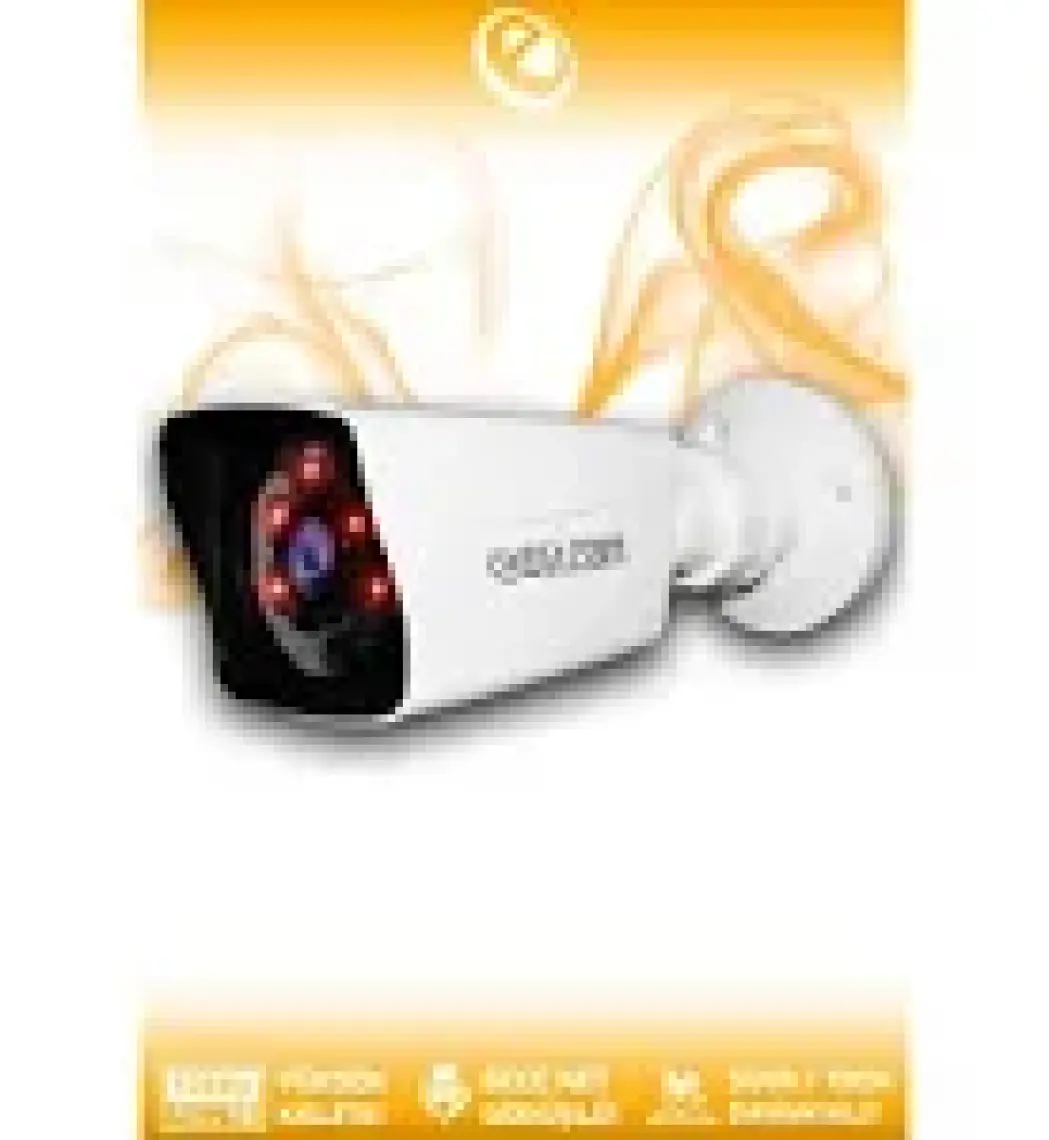 Elitcam 1 Kare Kamera Bullet Dış Mekan Full HD Gece Görüşlü Irled Kameralı AHD Güvenlik Kamerası