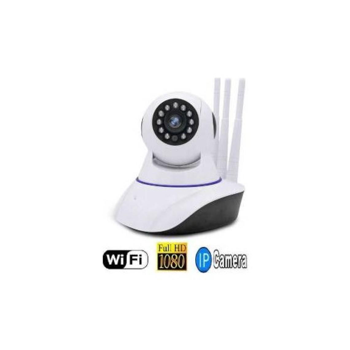Bebbee HD 360 Derece Wifi IP Kamera Gece Görüş 3 Antenli Güvenlik ve Bebek İzleme Kamerası