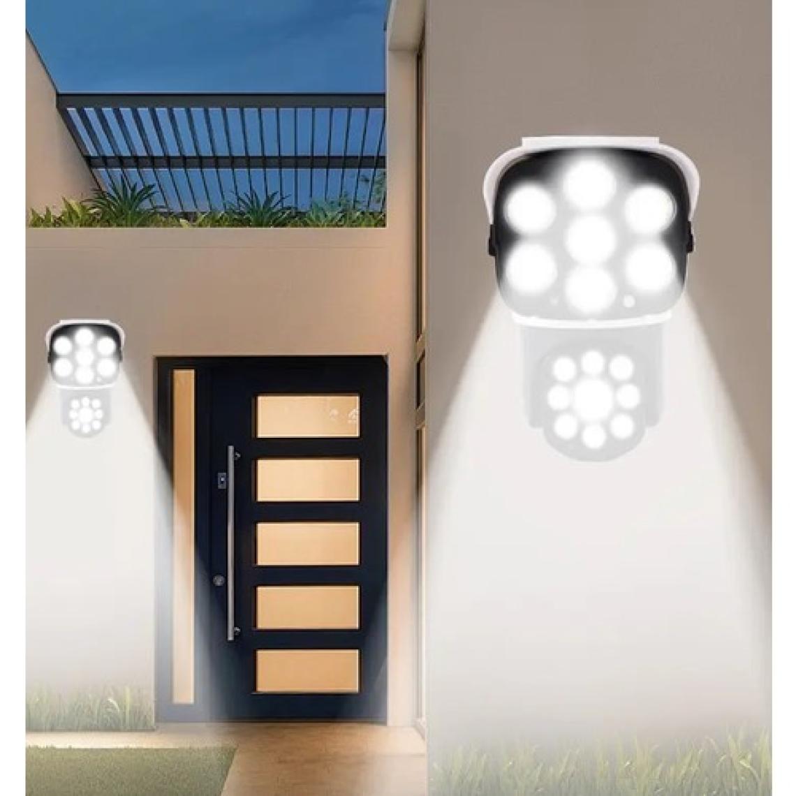 Gaman 77 LED Hareket Sensörlü Kumandalı Güneş Enerjili LED Solar Bahçe Lambası Armatürü Sahte Kamera