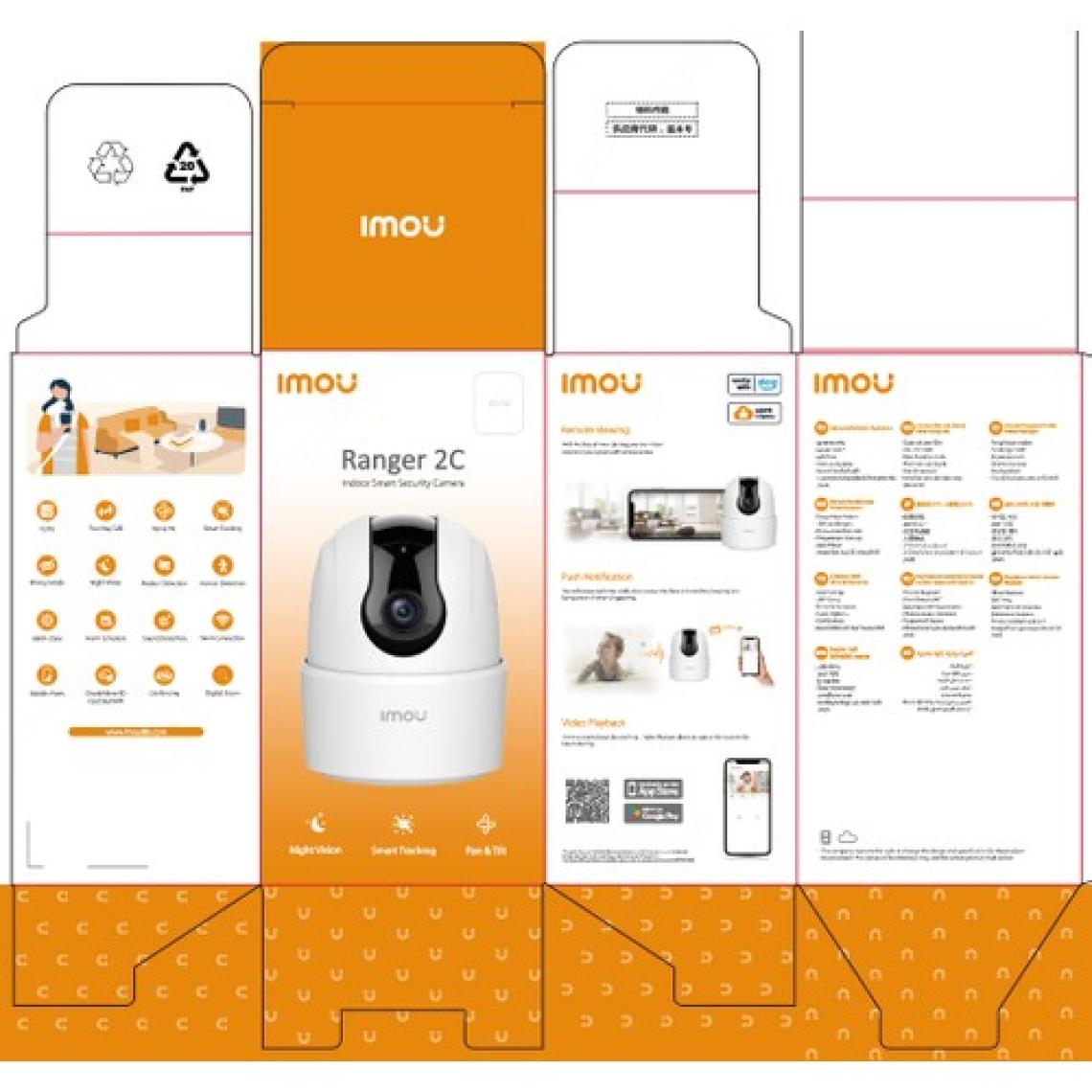 Imou 5 MP İç Ortam Kablosuz PT Kamera (Ranger 2C) (IPC-K2ECP-5H2W)