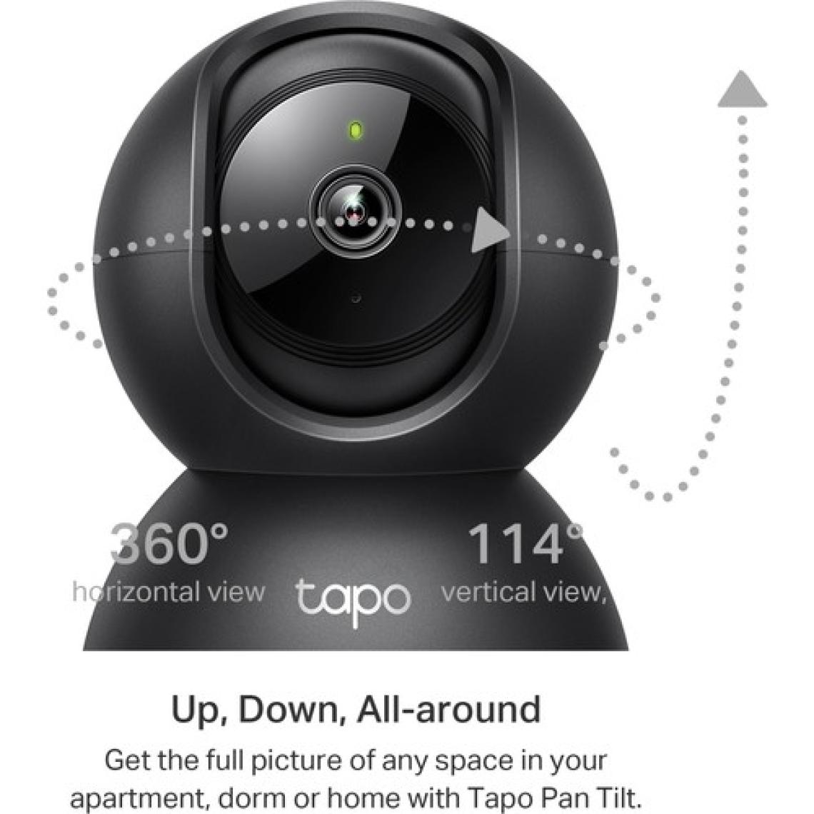 TP-Link Tapo C211 2k 3mp Yatay ve Dikey Ev Güvenliği Wi-Fi Kamerası + Kioxia 64GB Exceria Micro Sdxc
