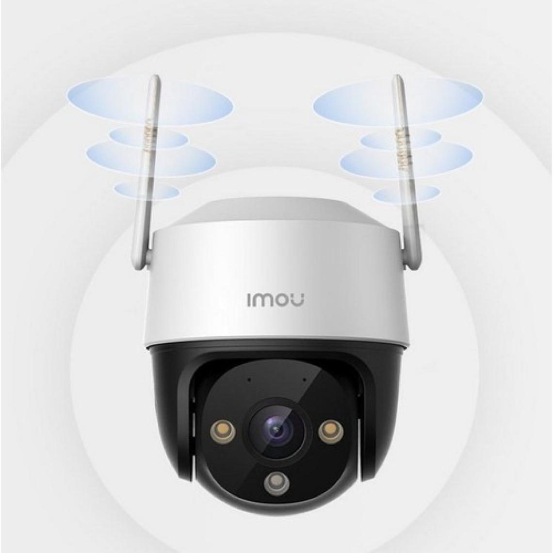 IMOU Cruiser SE+ DışOrtam Akıllı WiFi Kamera/2MP-Renkli Gece Görüşü-360° Hareket-İnsan Algılama-Caydırıcı LED ve Siren-SD Kart-ONVIF-Bulut(IPC-S21FEP)