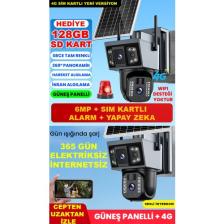 O-kam Sım Kartlı | Güneş Enerjili | 6mp | Hareket Algılama | Mobil Bildirim | Sesli Alarm | Gece Renkli | Insan Algılama | Solar Panelli  Güvenlik Kamerası