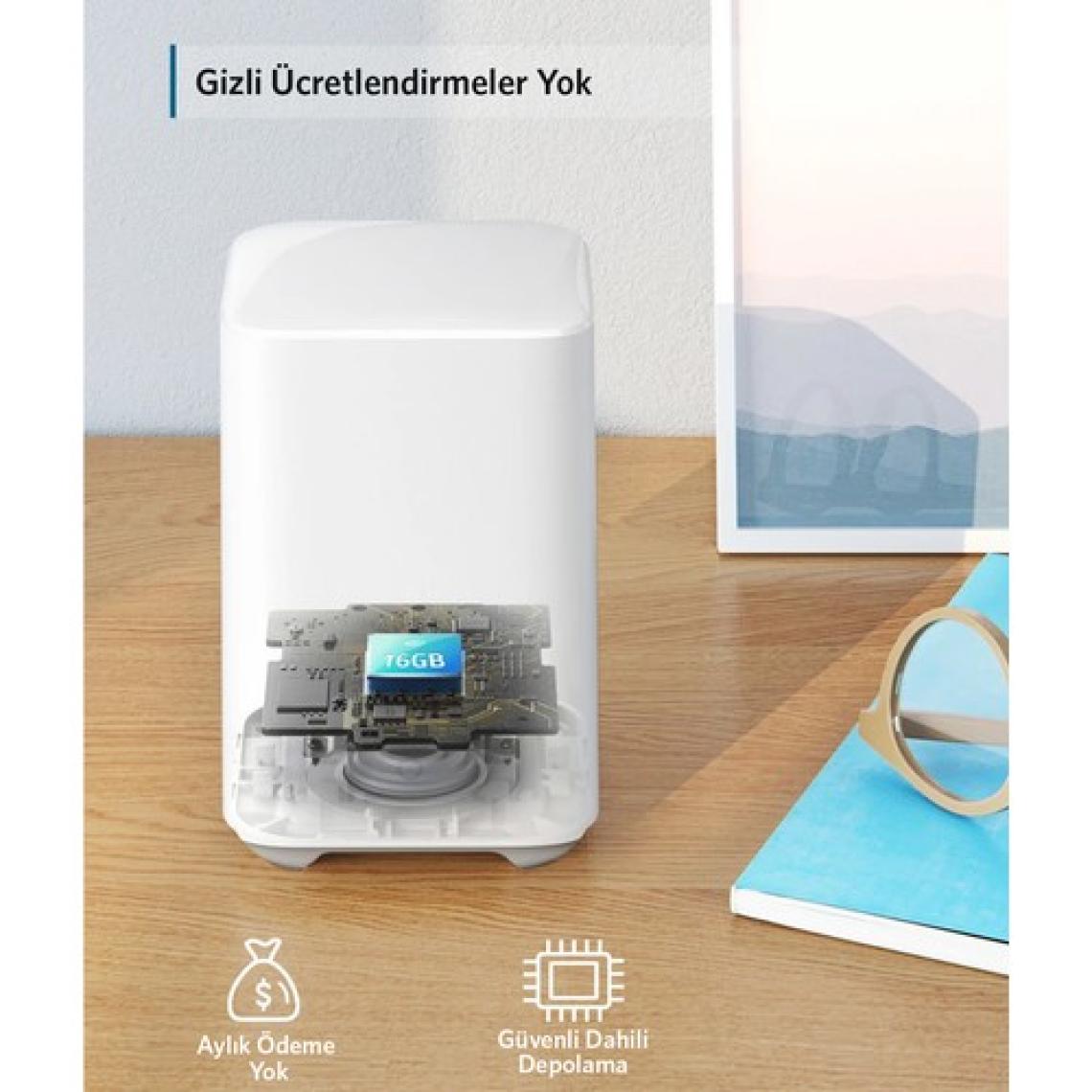 Eufy Security Eufycam 2C Kablosuz Akıllı Güvenlik ve 1080p Kamera Sistemi 2 Kamera 1 Ana Ünite Kiti - Apple HomeKit Uyumlu T8831