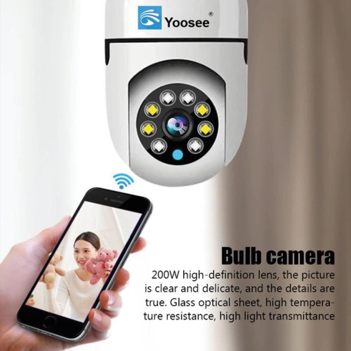 Yoosee Wifi Ampul Gözetim Kamera Gece Görüş  Video Güvenlik Monitörlü Kamera