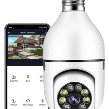 Teknomila Wifi 360 Panoramik Ampul Kamera Gece Görüş Ses Akıllı Hareket Algılayıcı
