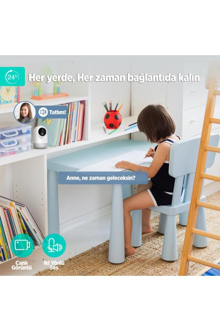 Botslab 360+ C211 2k Pro Mini Bundle Wifi 360° Akıllı Güvenlik Kamerası Bebek Monitörü Evcil Hayvan Kamerası Iç Mekan Kamerası Ip Kamera 2'li Paket (Distribütör Garantili)