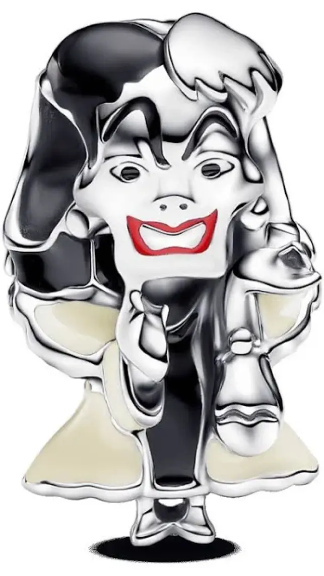 Hector Co Jewellery 925 Ayar Gümüş Disney ''kötüler'' Cruella De Vil'' Charmı
