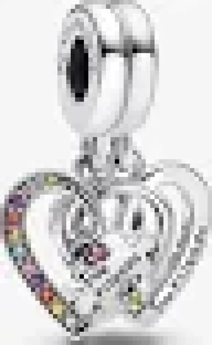 Hector Co Jewellery Puzzle Parçası ve Kalpli Arkadaşlık Sallantılı Charm 925 Ayar Gümüş