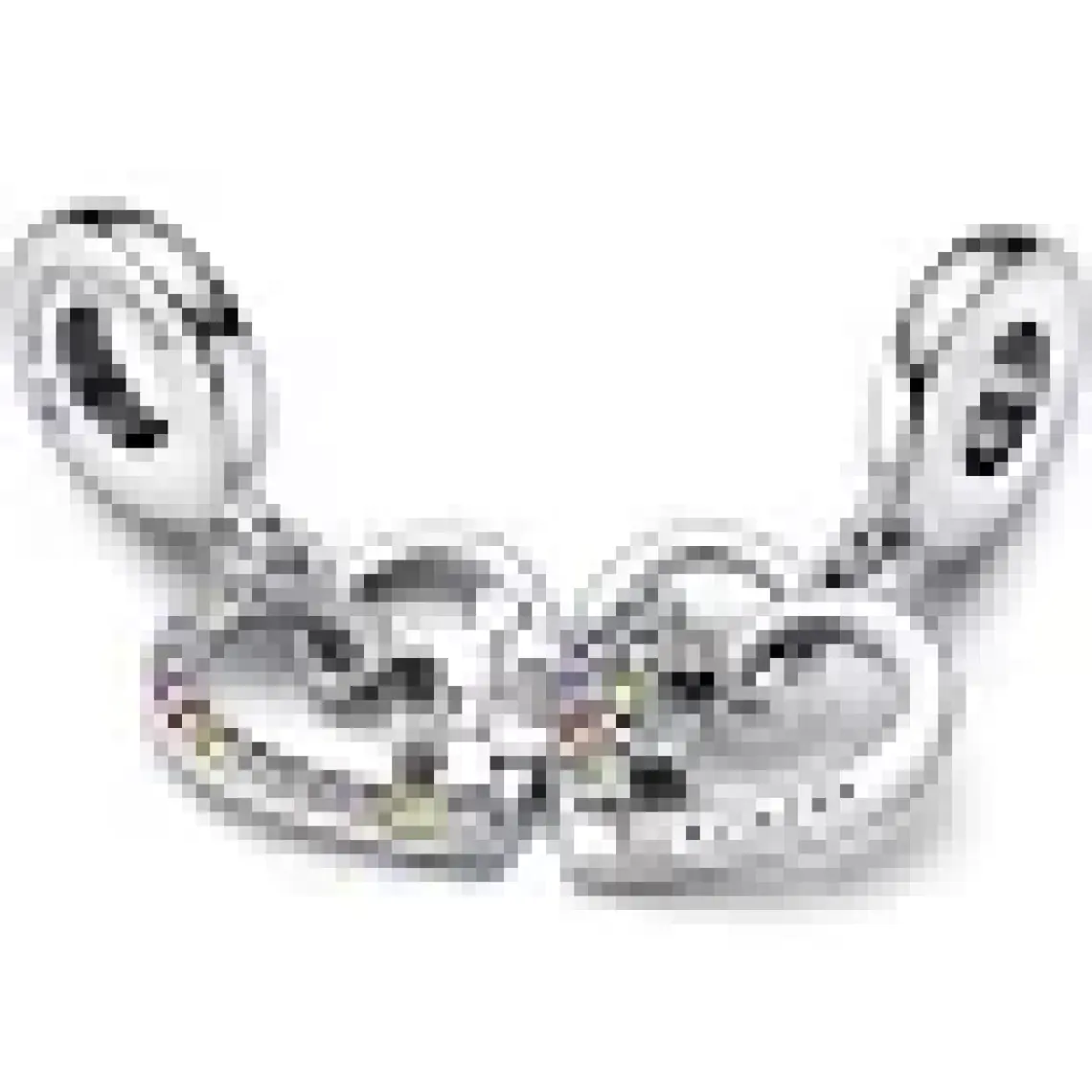 Hector Co Jewellery Puzzle Parçası ve Kalpli Arkadaşlık Sallantılı Charm 925 Ayar Gümüş