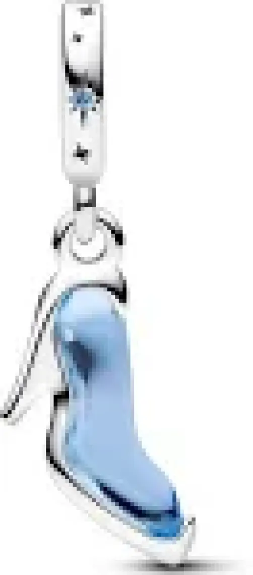 Hector Co Jewellery Murano Cam Gümüş Disney Külkedisi Sindirella Cam Ayakkabı Charm