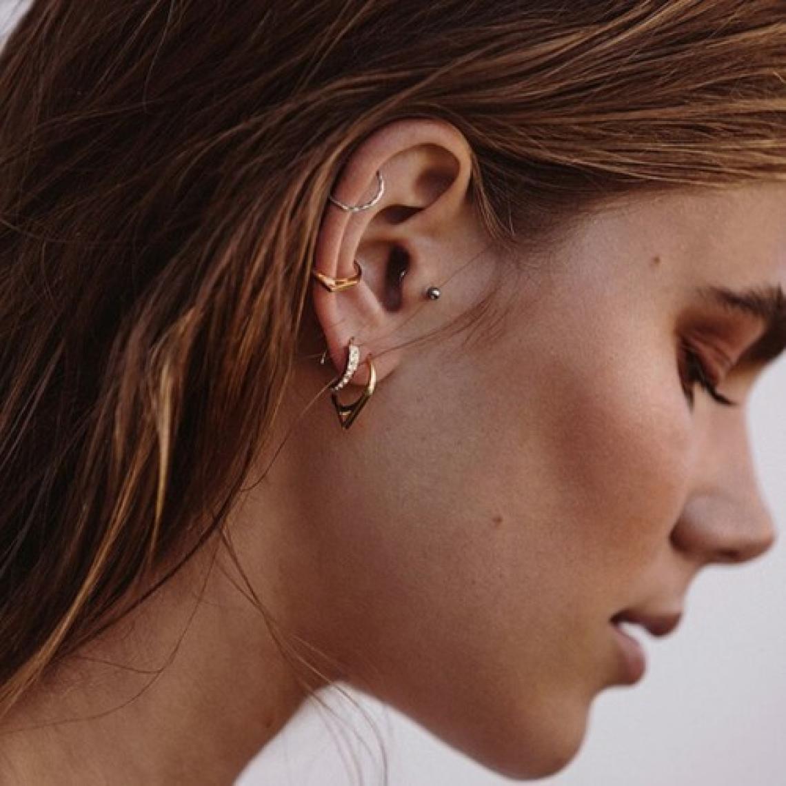 Heppii Cerrahi Çelik Top Piercing Tragus Helix Lob Conch Kııkırdak 6 mm Silver Renk