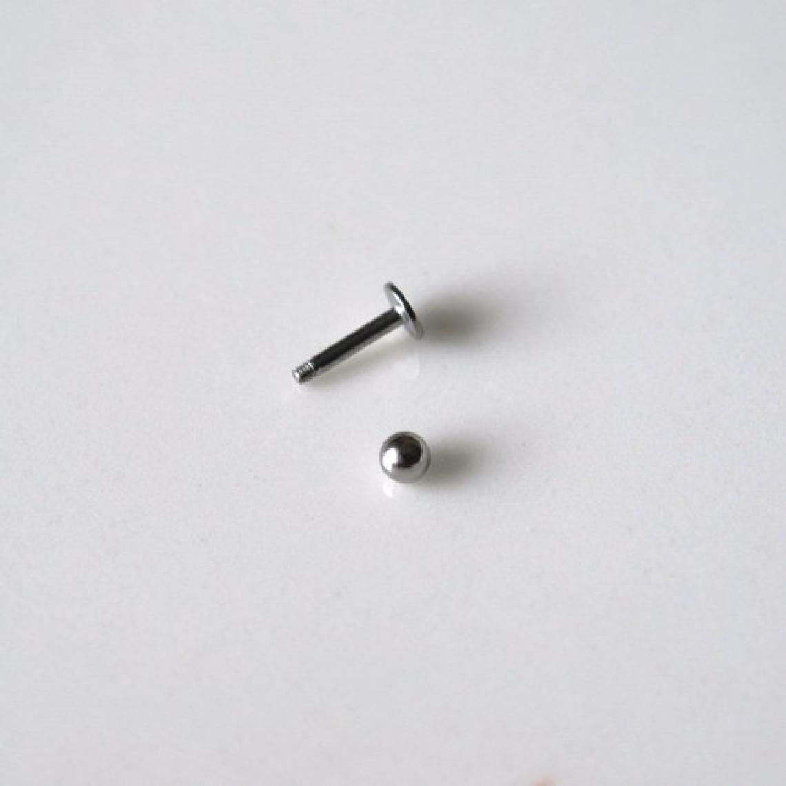 Heppii Cerrahi Çelik Top Piercing Tragus Helix Lob Conch Kııkırdak 6 mm Silver Renk