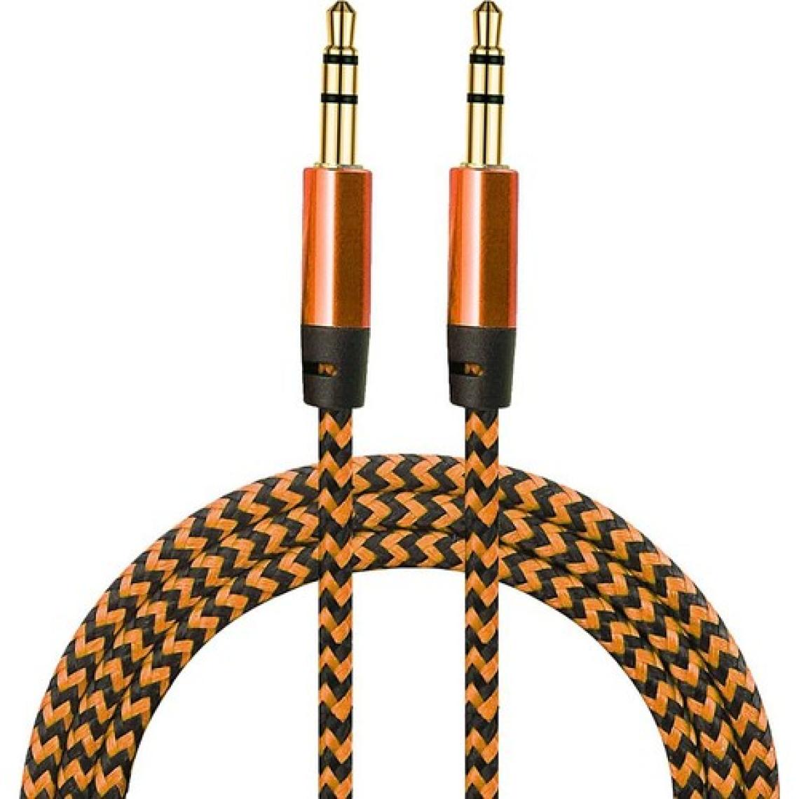 Diwu AUX Stereo 3.5mm Data Ses Örgü Kablo Bakır