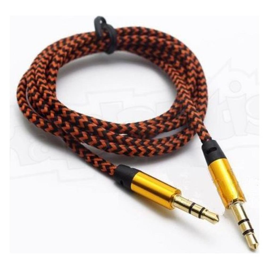 Diwu AUX Stereo 3.5mm Data Ses Örgü Kablo Bakır