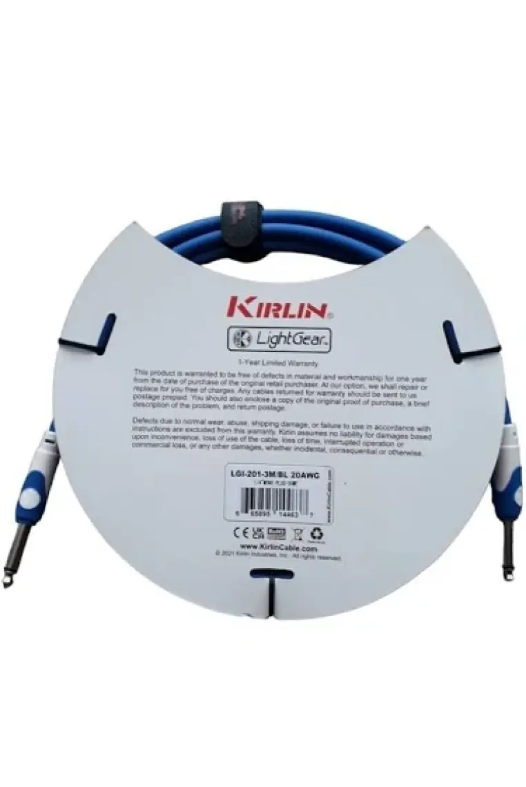 Kirlin Lgı-201-3M-Bl Kablo 3 Metre Enstrüman Gitar Kablo