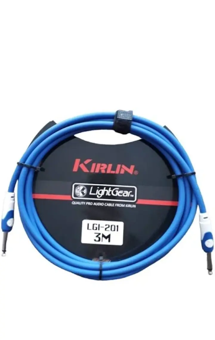 Kirlin Lgı-201-3M-Bl Kablo 3 Metre Enstrüman Gitar Kablo