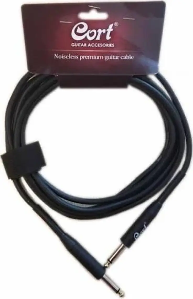 Cort Ca508 Gitar Kablosu Gürültüsüz 3 M Siyah